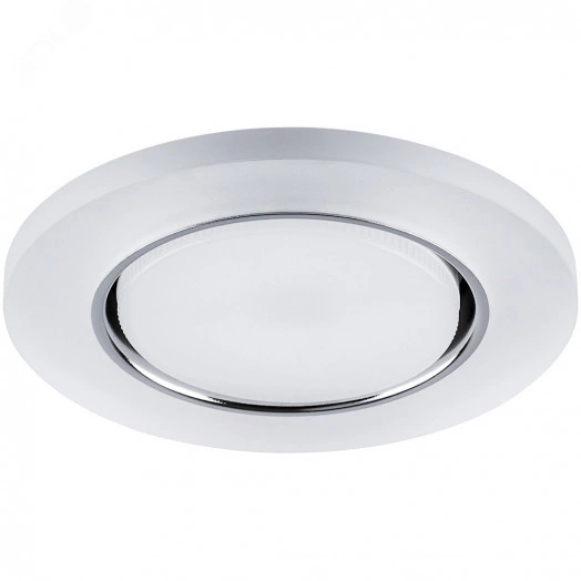 Светильник ДВО-15w GX53 без лампы со светодиодной подсветкой 4000К белый матовый