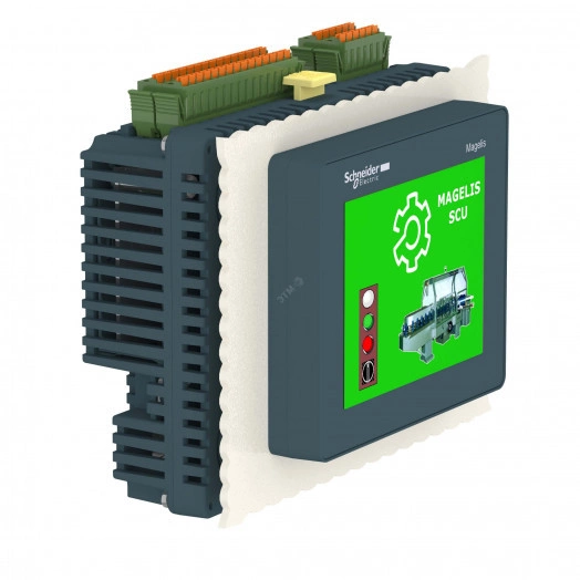 Контроллер с панелью 3.5 с дискретными и аналоговыми входами/выходами Magelis SCU