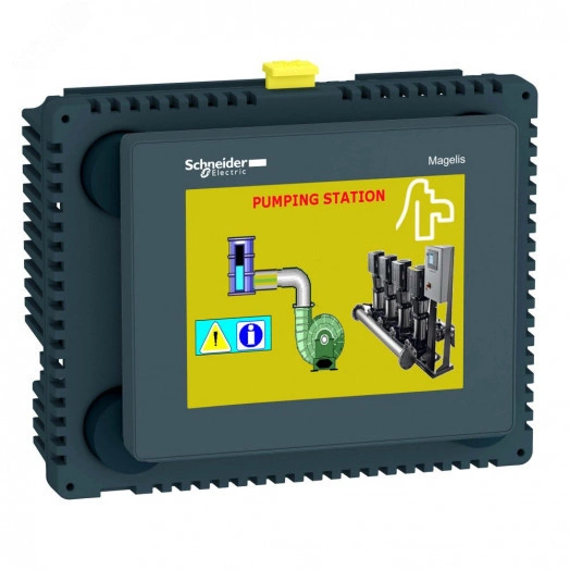 Контроллер с панелью 3.5 с дискретными и аналоговыми входами/выходами Magelis SCU