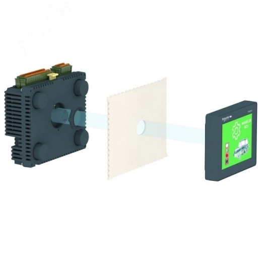 Контроллер с панелью 3.5 с дискретными и аналоговыми входами/выходами Magelis SCU
