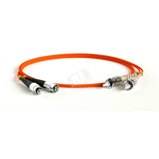 Патч-корд волоконно-оптический (шнур) MM 50/125 ST-FC 2мм duplex LSZH (20м)