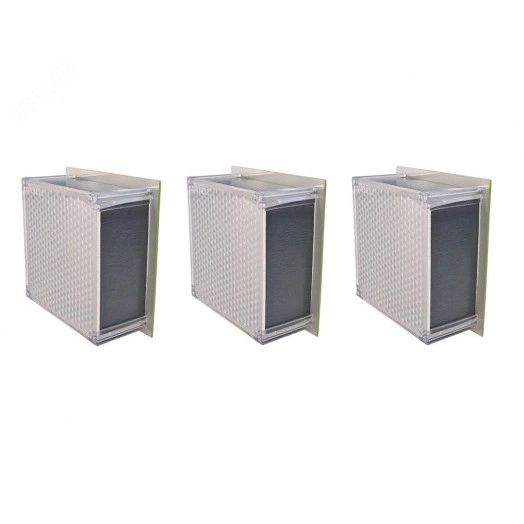 Светильник LED комплект из 3 шт ГРИЛЬЯТО ДОМИНО (СВО) 3х7Вт 3х617Лм 4,0К текстурированный рассеиватель IP20 встраиваемый