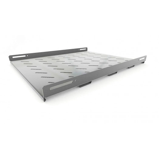 Полка TSH3H-650-RAL7035  стационарная усиленная, глубина 650 мм, с боковым крепл