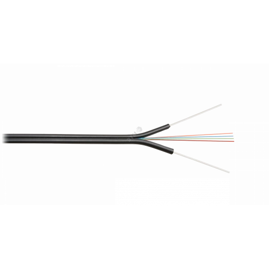 Кабель волоконно-оптический, 2 волокна, SM 9/125 G.657.A1, внутренний/внешний, с FRP прутками, LSZH