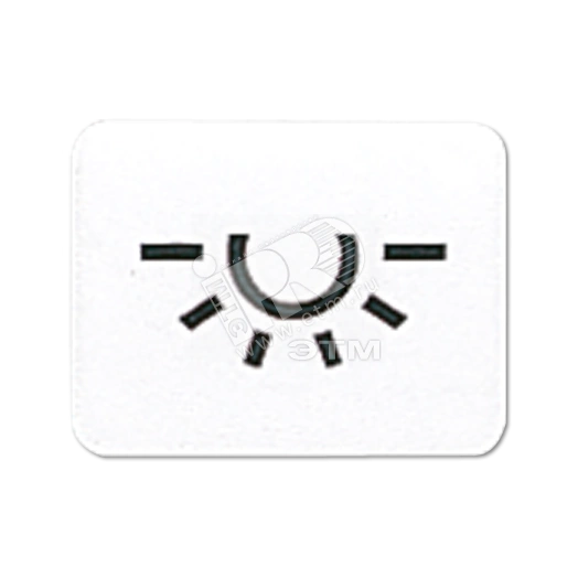 Окошко с символом для KO-клавиш символ освещение белое