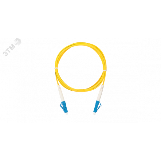 Шнур оптический соединительный SM 9/125 OS2 LC/UPC-LC/UPC одинарный LSZH 2мм желтый 1м