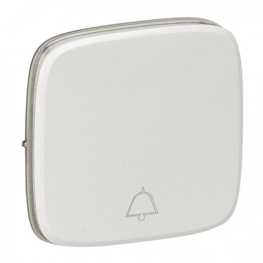 Valena ALLURE Лицевая панель для кнопочного выключателя символ Звонок жемчуг