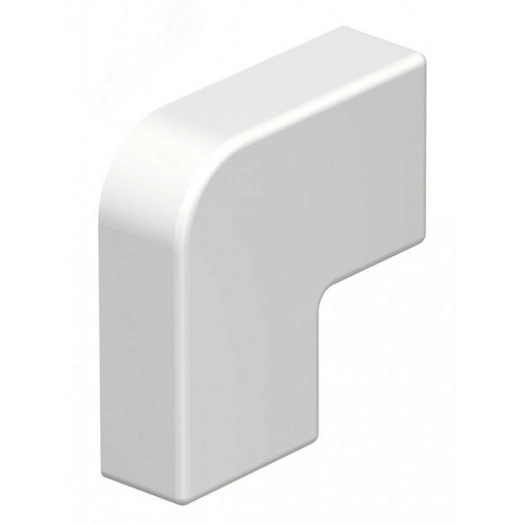 Крышка плоского угла кабельного канала WDKH 10x20 мм (ABS-пластик, белый)