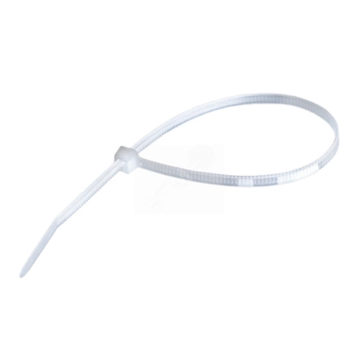 Стяжка нейлоновая 3,6х200мм белая уп. 100шт