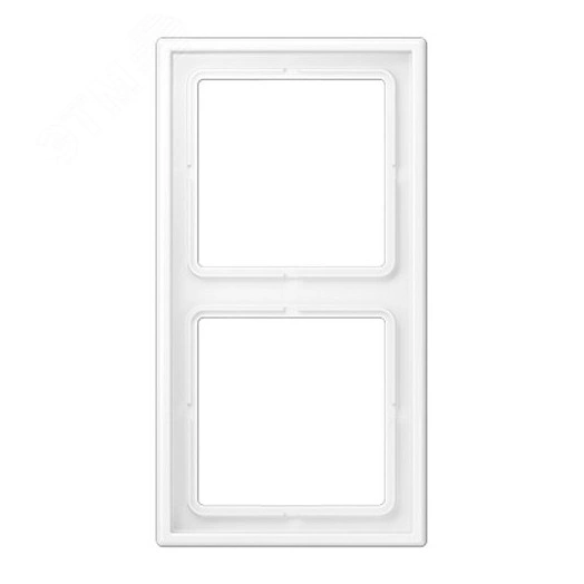 Рамка 2 поста, дюропласт, белый матовый