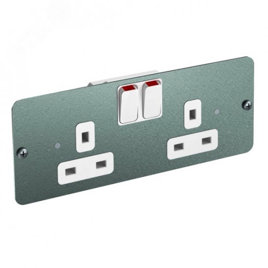 Розетка с крышкой стандарта BS 181,5x73,5 мм