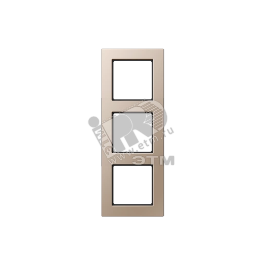 Рамка 3-я для горизонтальной/вертикальной установки  Серия- ACreation  Материал- дуропласт  Цвет- шампань