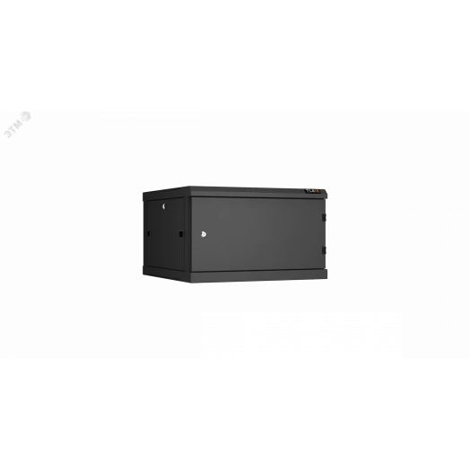 Шкаф настенный разбор TLK 19д 6U металлическая дверь Ш600хВ370хГ600мм черный