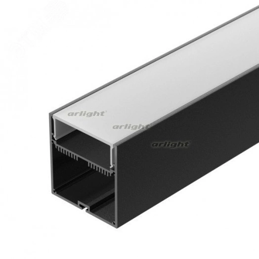 Профиль с экраном SL-LINE-7477-2500 BLACK+OPAL (ARL, Алюминий)