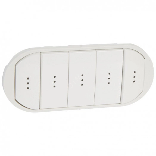 Клавиша 5шт для выключателя белая