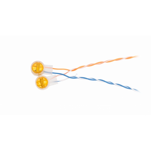 Соединитель проводников типа скотчлок для 2-х жил, желтый, 100шт.