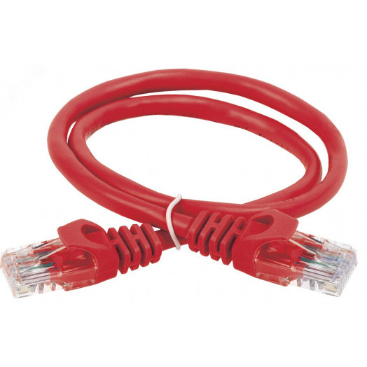 Патч-корд ITK категория 5е UTP 1.5м PVC красный