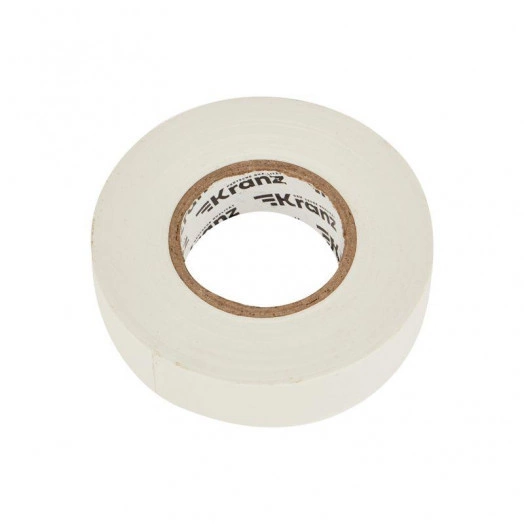 Изолента ПВХ профессиональная 0.18х19мм 20м бел. Kranz KR-09-2801