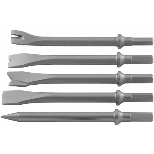 Комплект насадок длинных для пневматического молотка (JAH-6832/6833/H), 5 предметов