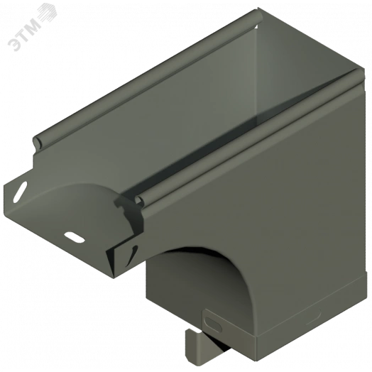 Угол внешний боковой левый 400х100 отвод 400х100 S=1,0мм гор.оцинк.