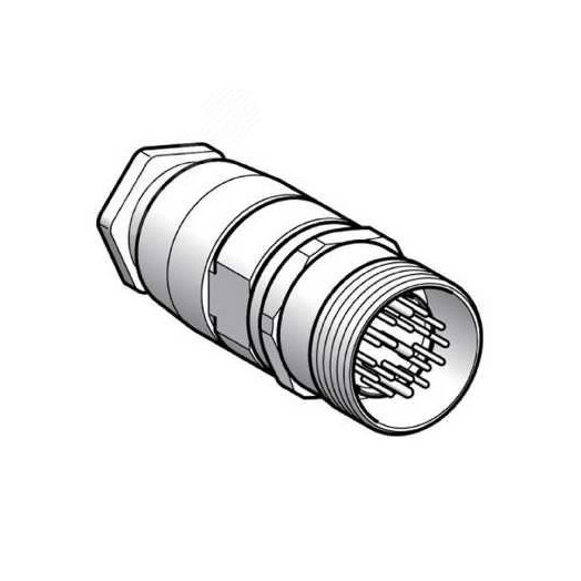 Разъем М23 прямой 19
