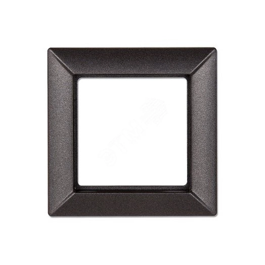 Рамка 1-местная для вертикальной и горизонтальной установки. Серия- Eco Profi. Материал- термопласт. Цвет- антрацит (крашеный)