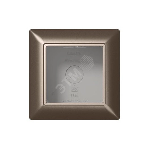 Коробка для накладного монтажа 1-я с негорючим основанием, в комплекте с рамкой  для установки устройств и накладок серии A  для горизонтальной/вертикальной установки  Серия- AS500  Материал- дуропласт  Цвет- мокко