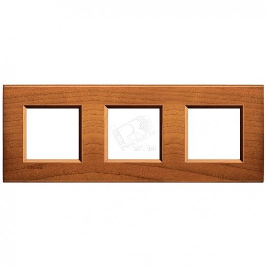 LivingLight Рамка прямоугольная 3 поста Американская вишня