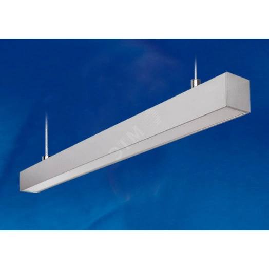 ULO-K10D 60W/5000K/L120 IP65 SILVER Светильник линейный светодиодный подвесной. Белый свет (5000К). 5600Лм. Алюминий. Цвет серебро. TM Uniel
