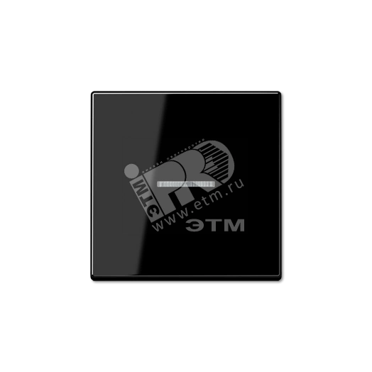 Клавиша 1-я для выключателей и кнопок  с окошком для подсветки. Серия A500  Материал- дуропласт  Цвет- черный