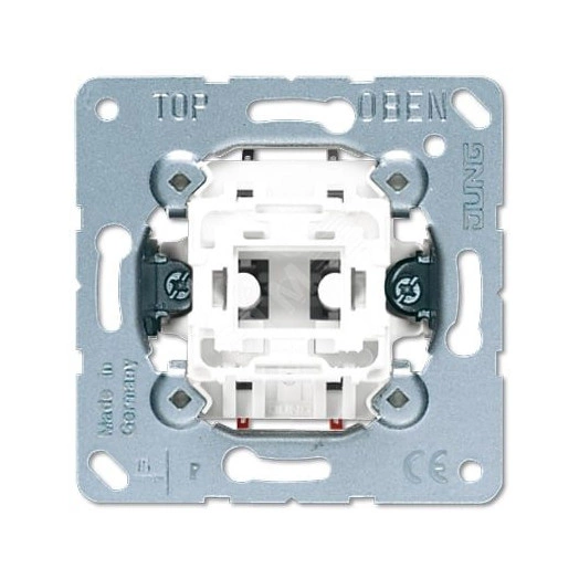Кнопка без фиксации 1-клавишная. (2-полюсная). С НО контактом. Механизм. 10A 250V