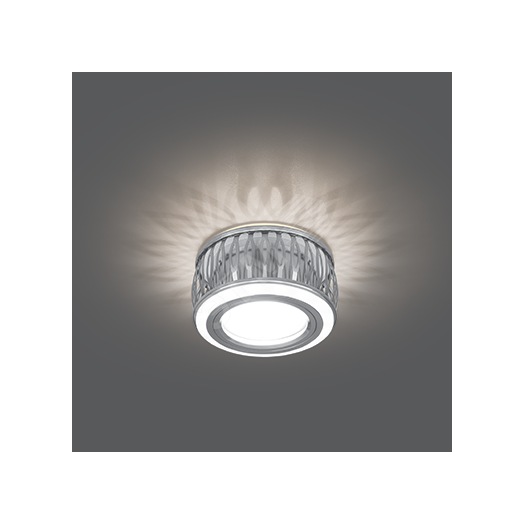 Светильник Backlight BL095 Кругл. Хром/Белый, Gu5.3, 3W, LED 3000K 1/30