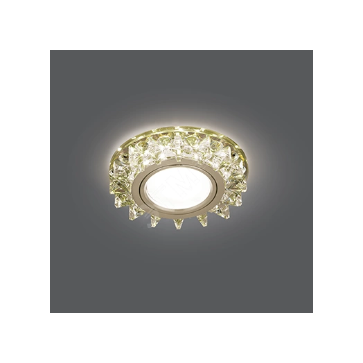 Светильник Backlight BL034 Кругл. Шампань/Кристалл/Хром, Gu5.3, LED 2700K 1/40