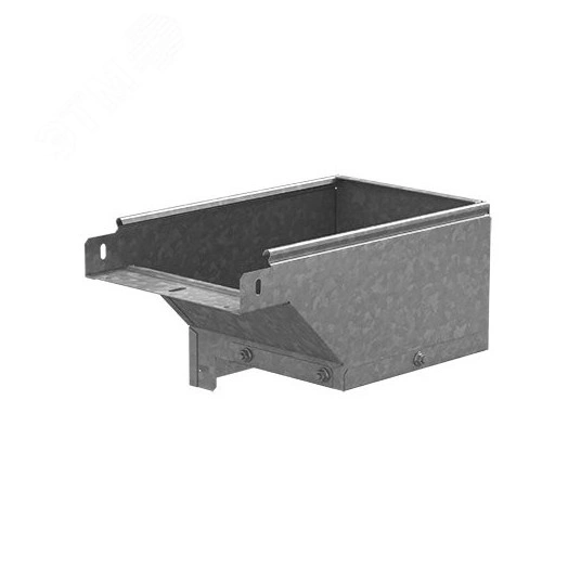 Поворот вертикальный вниз левый к лотку 150х65, толщ. 1,0 мм, Сендзимир цинк