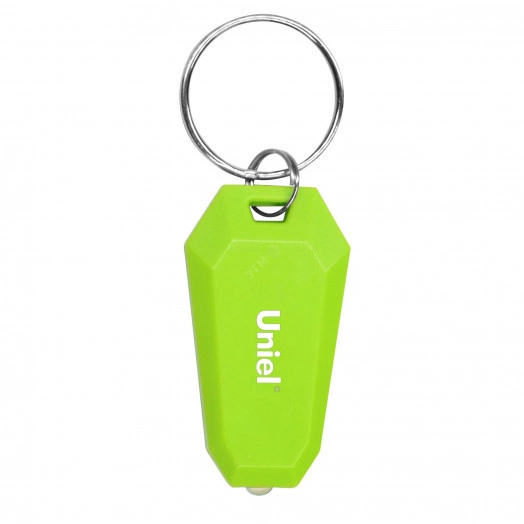 S-KL021-T GREEN Фонарь-брелок серии Стандарт. 1LED. 2*CR1220 н/к. Пластик. Зеленый. ТМ Uniel.