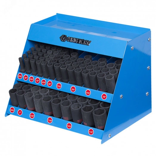 Стенд с ударными глубокими торцевыми головками 1/2', 5/16'-1&1/4', серия 4435S, 102 предме