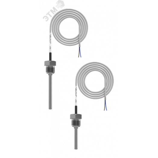 Датчик температуры от -50 до +130 C, NTC12k, погружной кабельный,80 мм., G1/2