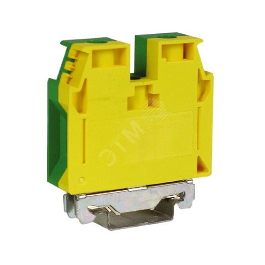 Клемма винтовая 35мм.кв.для заземления желтая TEC.35/O