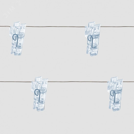Гирлянда линейная Прищепки LED 5000К 1.8м USB