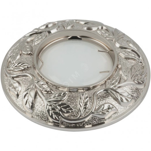 DLS-A101 GU5.3 CHROME Светильник декоративный встраиваемый ТМ ''Fametto'', серия ''Arno''. Без лампы, цоколь GU5.3. Цинковый сплав, цвет хром. Штампованный.''