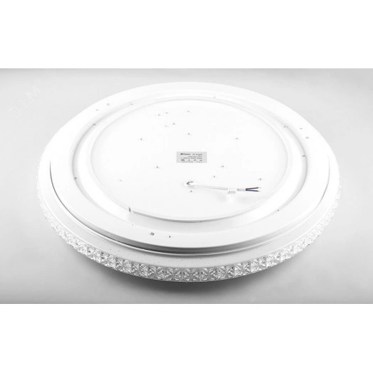 Светильник светодиодный ДБО-100w круглый матовый с эффектом Звездного неба регулировкой цветовой температуры 3000-6500К светового потока max 8500Лм и режима освещенности с пультом управления и таймером выключения