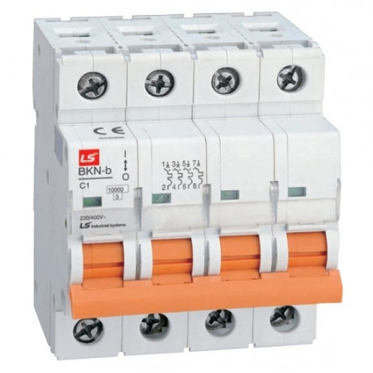 Автоматический выключатель BKN-b 3P+N B63A