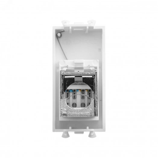 Компьютерная розетка ''Белое облако'' ''Avanti'' RJ-45 модульная, кат. 6 экран, 1 мод