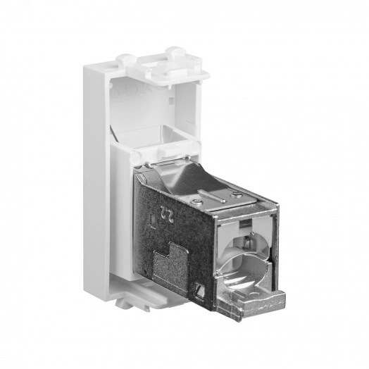 Компьютерная розетка ''Белое облако'' ''Avanti'' RJ-45 модульная, кат. 6 экран, 1 мод