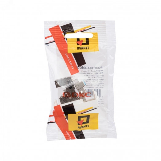 Компьютерная розетка ''Белое облако'' ''Avanti'' RJ-45 модульная, кат. 6 экран, 1 мод