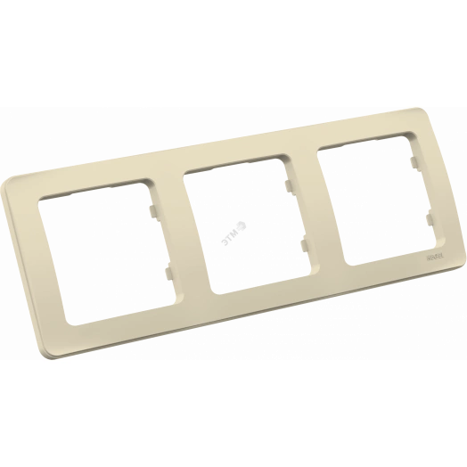 MASTER Рамка на 3 поста, слоновая кость