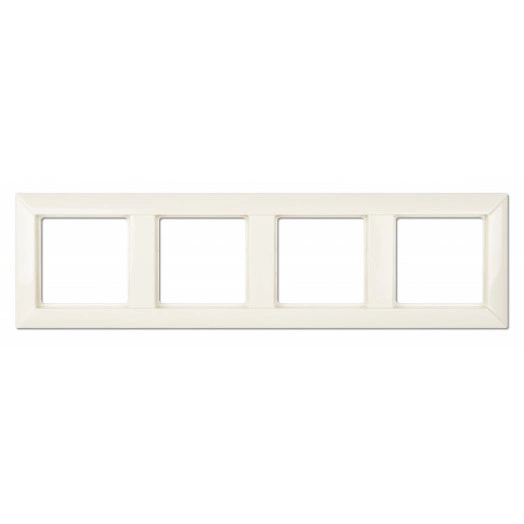 ECO Рамка 4-кратная для вертикальной и горизонтальной установки слоновая кость
