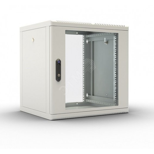 Шкаф телекоммуникационный настенный разборный 12U (600х520) съемные стенки дверь стекло