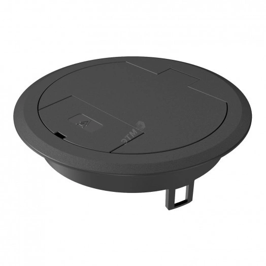 Лючок GES R2 с кабельным выводом 40х140 мм (полиамид, черный)