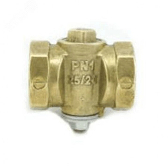 Кран конусный для газа 11б39бк Ду25 Ру10 ВВ латунь